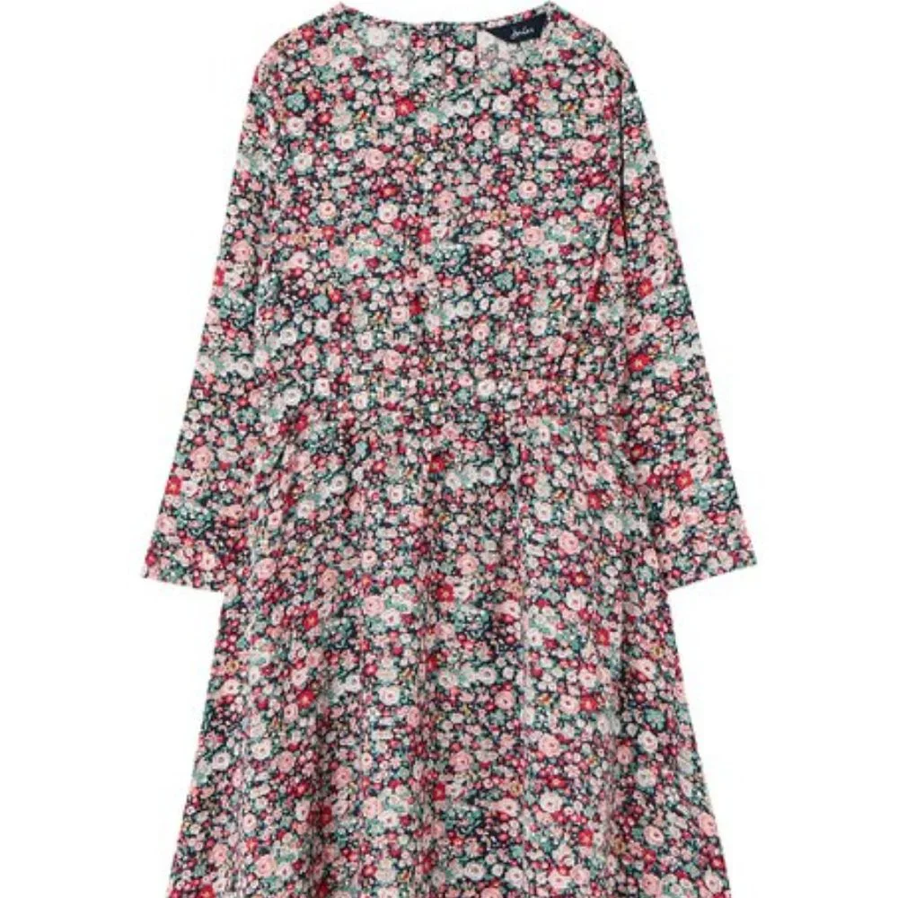 Joules / Navy Floral Sophie A-Line Dress / Girls Size 5 / NWT